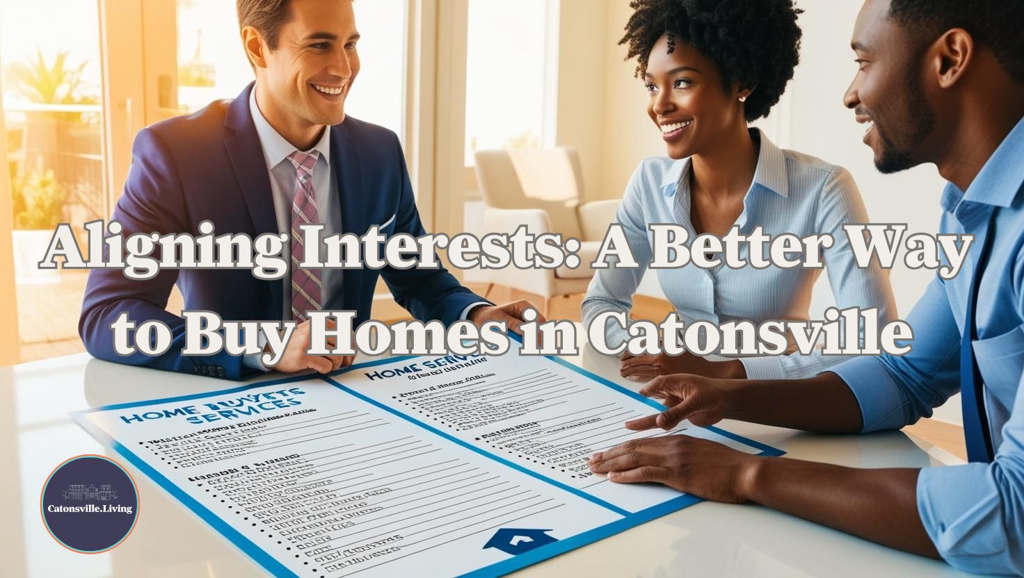 image showing Catonsville real estate agent and clients