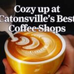 image of a latte at a Catonsville coffee shop