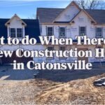 image showing a nwe construction Catonsville home being built