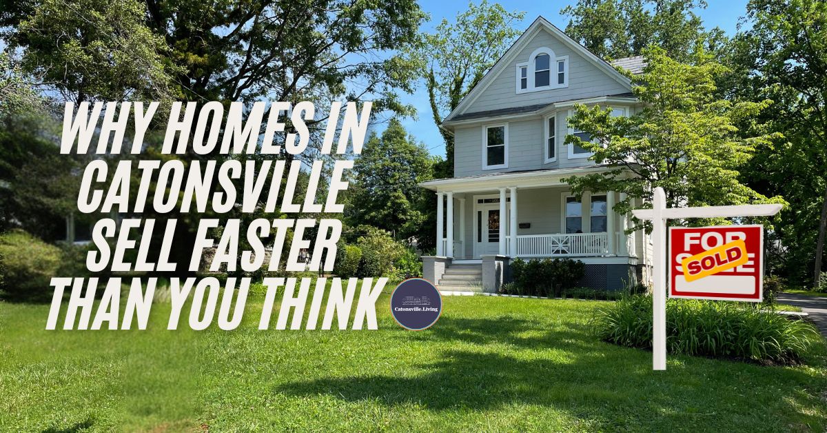 image of Catonsville house with sold sign on lawn