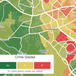 map showing crime rates in Catonsville