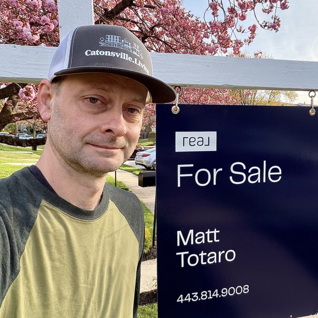 Matt Totaro best realtor in catonsville maryland
